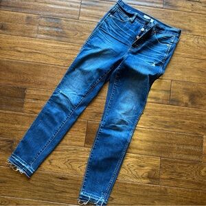Madewell Women's Skinny Jeans - Dark Blue